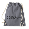 PRINTFASHION AUDI logo szürke - Sportzsák, Tornazsák - Grafitszürke
