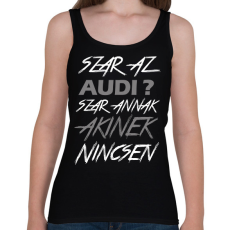 PRINTFASHION Audi  - Női atléta - Fekete