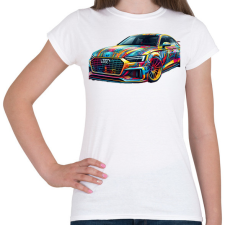 PRINTFASHION Audi - Női póló - Fehér női póló