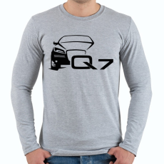 PRINTFASHION AUDI Q7 - Férfi hosszú ujjú póló - Sport szürke