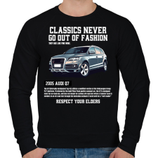 PRINTFASHION Audi Q7 - Férfi pulóver - Fekete férfi pulóver, kardigán