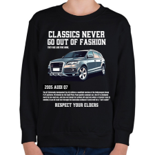 PRINTFASHION Audi Q7 - Gyerek pulóver - Fekete gyerek pulóver, kardigán
