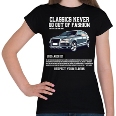 PRINTFASHION Audi Q7 - Női póló - Fekete