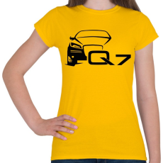 PRINTFASHION AUDI Q7 - Női póló - Sárga