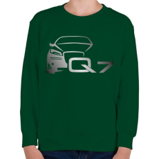 PRINTFASHION AUDI Q7 szürke - Gyerek pulóver - Sötétzöld