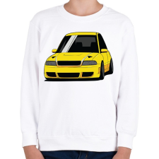 PRINTFASHION Audi RS4 - Gyerek pulóver - Fehér gyerek póló