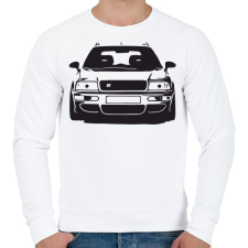 PRINTFASHION Audi RS - Férfi pulóver - Fehér férfi pulóver, kardigán