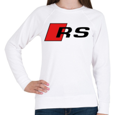 PRINTFASHION Audi RS - Női pulóver - Fehér női pulóver, kardigán