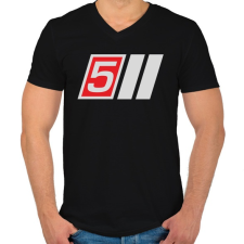PRINTFASHION AUDI S5 - Férfi V-nyakú póló - Fekete férfi póló