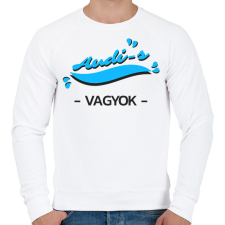 PRINTFASHION Audi-s vagyok autós póló - Férfi pulóver - Fehér férfi pulóver, kardigán