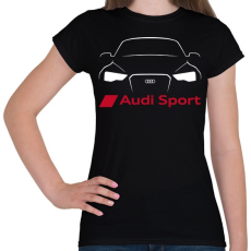 PRINTFASHION Audi Sport - Női póló - Fekete