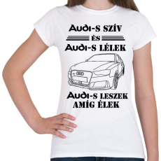 PRINTFASHION Audi szív - Női póló - Fehér