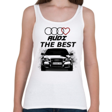 PRINTFASHION AUDI THE BEST - Női atléta - Fehér női trikó