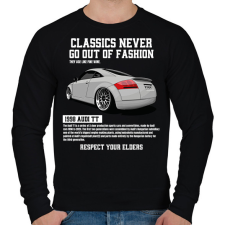 PRINTFASHION Audi TT - Férfi pulóver - Fekete férfi pulóver, kardigán