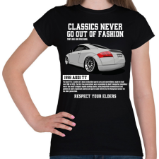PRINTFASHION Audi TT - Női póló - Fekete női póló