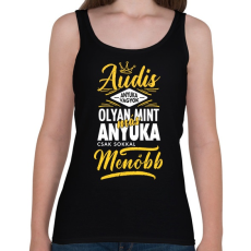 PRINTFASHION Audis Anyuka - Női atléta - Fekete
