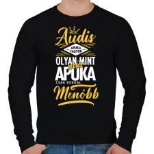 PRINTFASHION Audis apuka - Férfi pulóver - Fekete férfi pulóver, kardigán