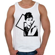 PRINTFASHION Audrey Hepburn - Férfi atléta - Fehér atléta, trikó