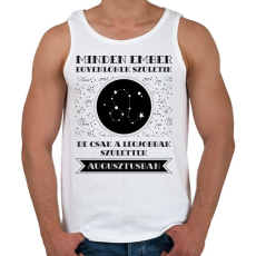 PRINTFASHION Augusztus: Oroszlán - Férfi atléta - Fehér