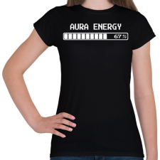 PRINTFASHION AURA ENERGY 67 - Női póló - Fekete női póló