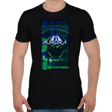 PRINTFASHION Aurora - Férfi póló - Fekete férfi póló