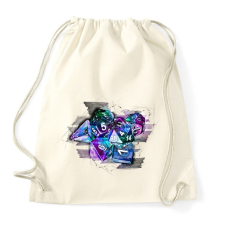 PRINTFASHION Auróra kockaszett - Sportzsák, Tornazsák - Natúr tornazsák