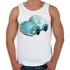 PRINTFASHION Autó - Férfi atléta - Fehér atléta, trikó