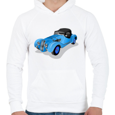 PRINTFASHION Autó - Férfi kapucnis pulóver - Fehér férfi pulóver, kardigán