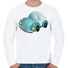 PRINTFASHION Autó - Férfi pulóver - Fehér férfi pulóver, kardigán