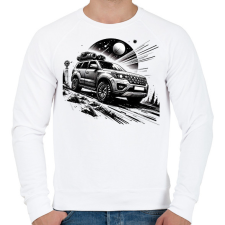PRINTFASHION Autó - Férfi pulóver - Fehér férfi pulóver, kardigán