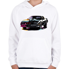 PRINTFASHION Autó - Gyerek kapucnis pulóver - Fehér