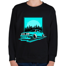 PRINTFASHION autó - Gyerek pulóver - Fekete