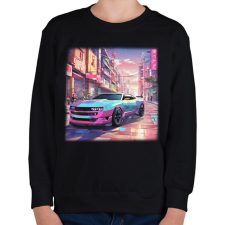 PRINTFASHION autó - Gyerek pulóver - Fekete gyerek pulóver, kardigán