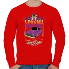 PRINTFASHION Autó legendák - Férfi pulóver - Piros