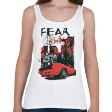 PRINTFASHION Autó  - Női atléta - Fehér