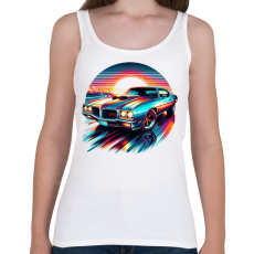 PRINTFASHION Autó - Női atléta - Fehér