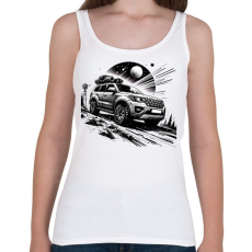 PRINTFASHION Autó - Női atléta - Fehér