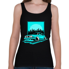 PRINTFASHION autó - Női atléta - Fekete női trikó