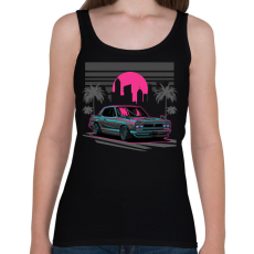 PRINTFASHION Autó  - Női atléta - Fekete