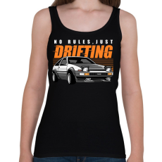 PRINTFASHION Autó  - Női atléta - Fekete