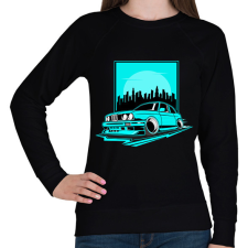 PRINTFASHION autó - Női pulóver - Fekete női pulóver, kardigán
