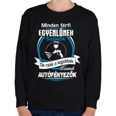 PRINTFASHION Autófényező születésnap - Gyerek pulóver - Fekete