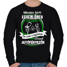 PRINTFASHION Autófényezők születésnapja - Férfi pulóver - Fekete férfi pulóver, kardigán