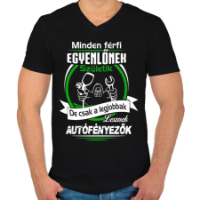 PRINTFASHION Autófényezők születésnapja - Férfi V-nyakú póló - Fekete férfi póló