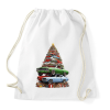 PRINTFASHION Autós karácsonyfa - Sportzsák, Tornazsák - Fehér
