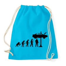 PRINTFASHION Autószerelő evolúció - Sportzsák, Tornazsák - Surf blue tornazsák