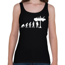 PRINTFASHION Autószerelő fejlődés - Női atléta - Fekete női trikó