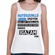 PRINTFASHION AUTÓSZERELŐ VAGYOK...2 - Női atléta - Fehér