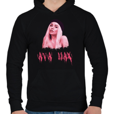 PRINTFASHION AVA MAX - Férfi kapucnis pulóver - Fekete