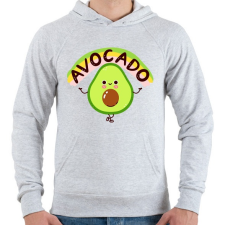 PRINTFASHION Avokádó - Férfi kapucnis pulóver - Sport szürke férfi pulóver, kardigán